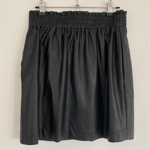 Splendid Black Faux Leather Skirt